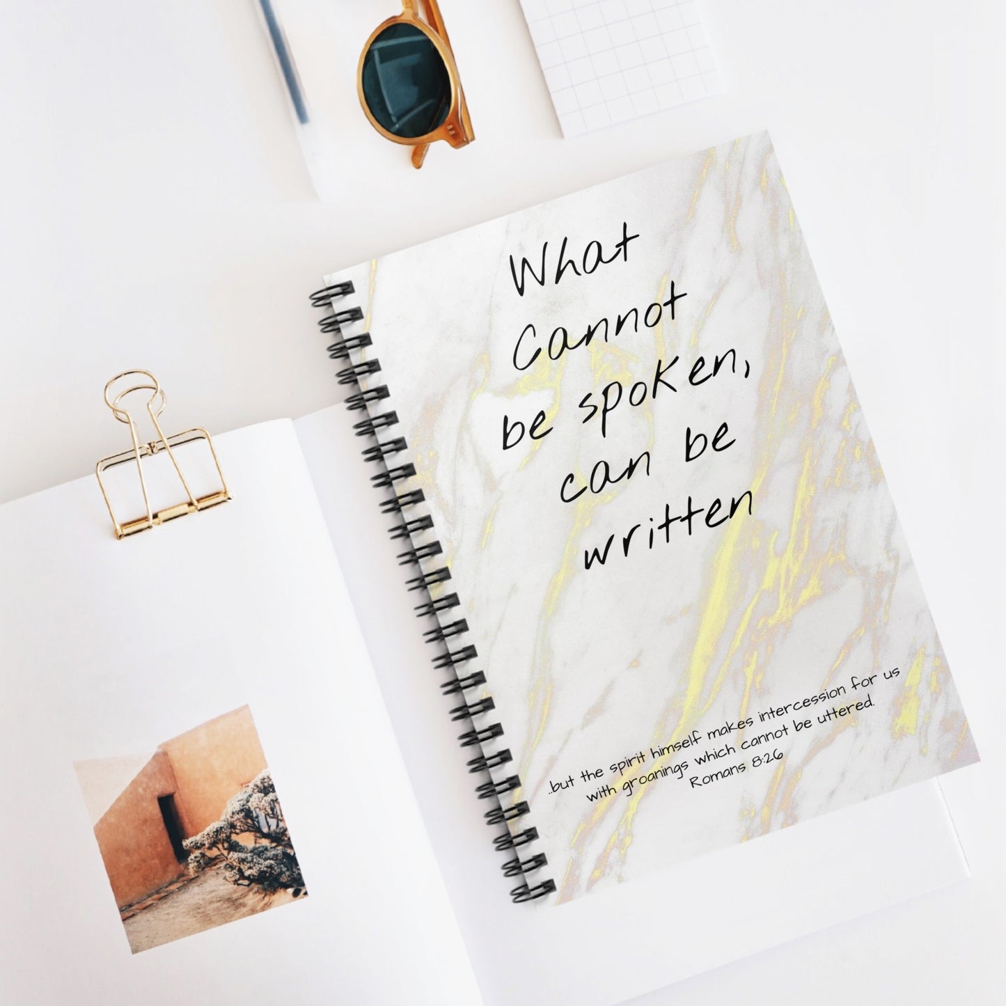 What cannot be spoken notebook
