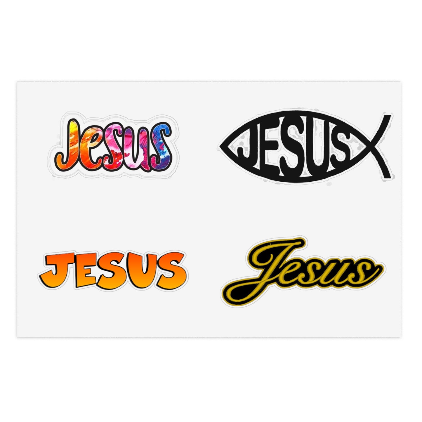 Jesus Sticker Sheet Bundle, 5pcs