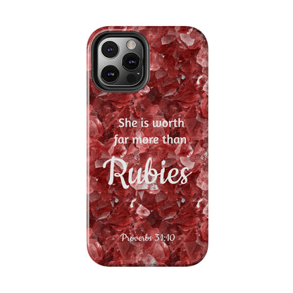 Rubies iPhone Case